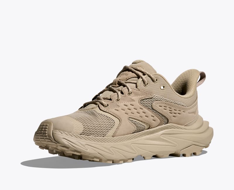 HOKA Women's Anacapa 2 Low GTX Shoes in Raw Linen/Oat Milk