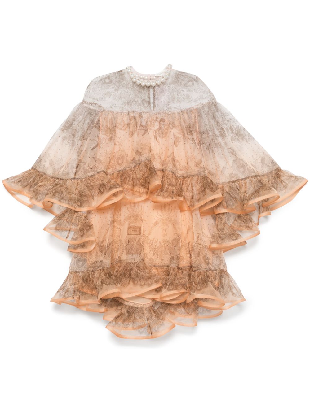 Embellished mini dress - Orange