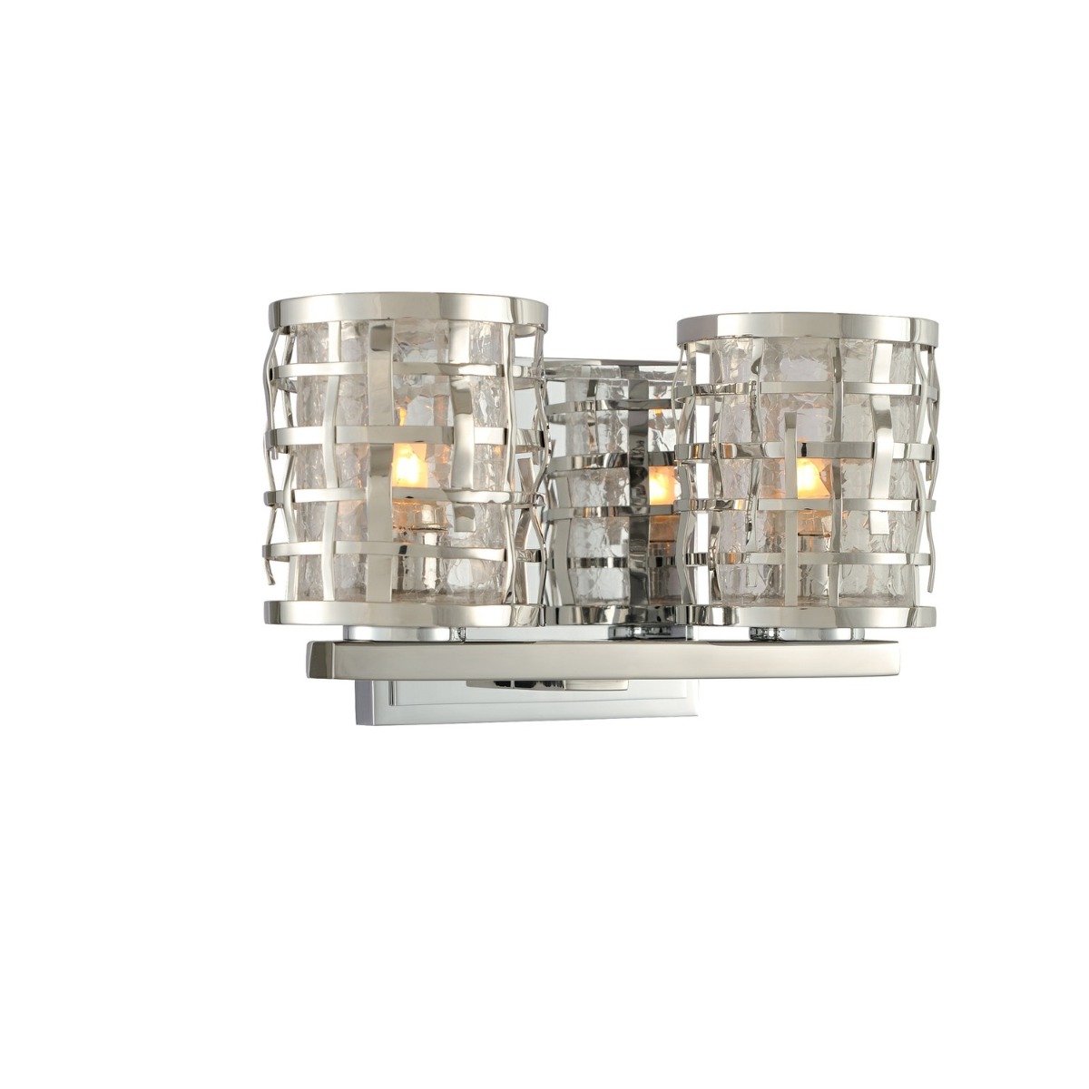 Bridgeport 2-Light 10" Bathroom Vanity Light in Stainless Stee