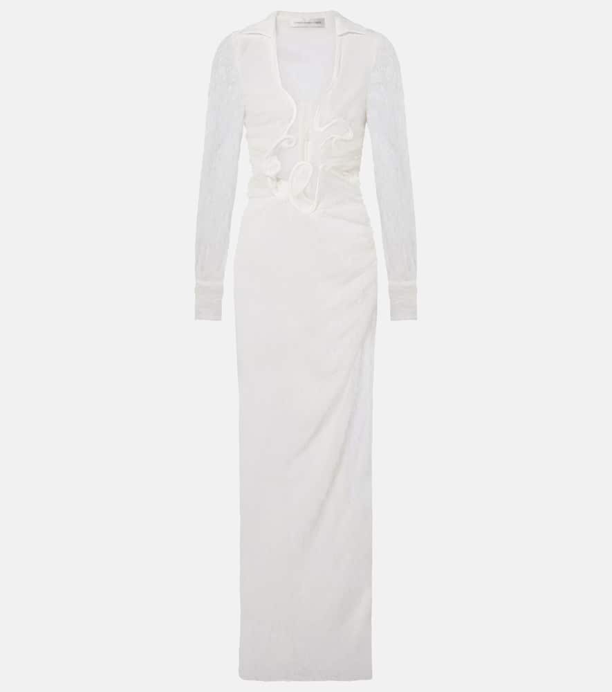 Venus sheer lace gown