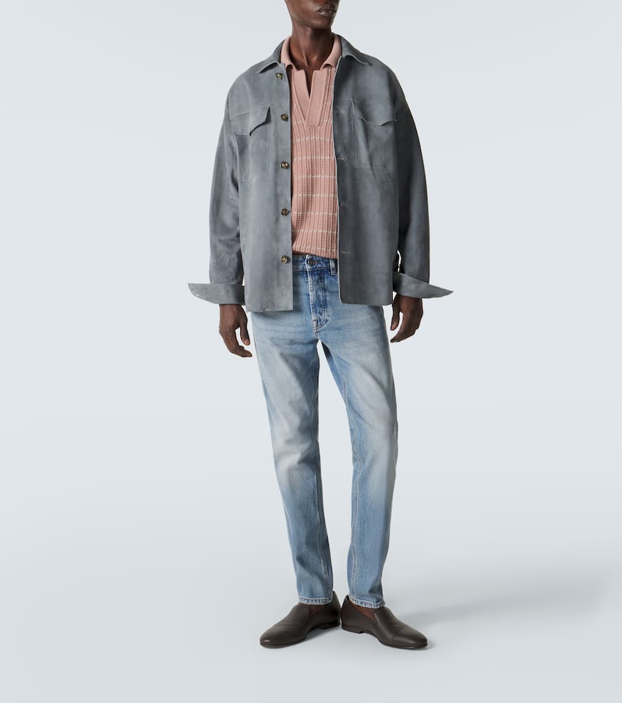 Suede overshirt