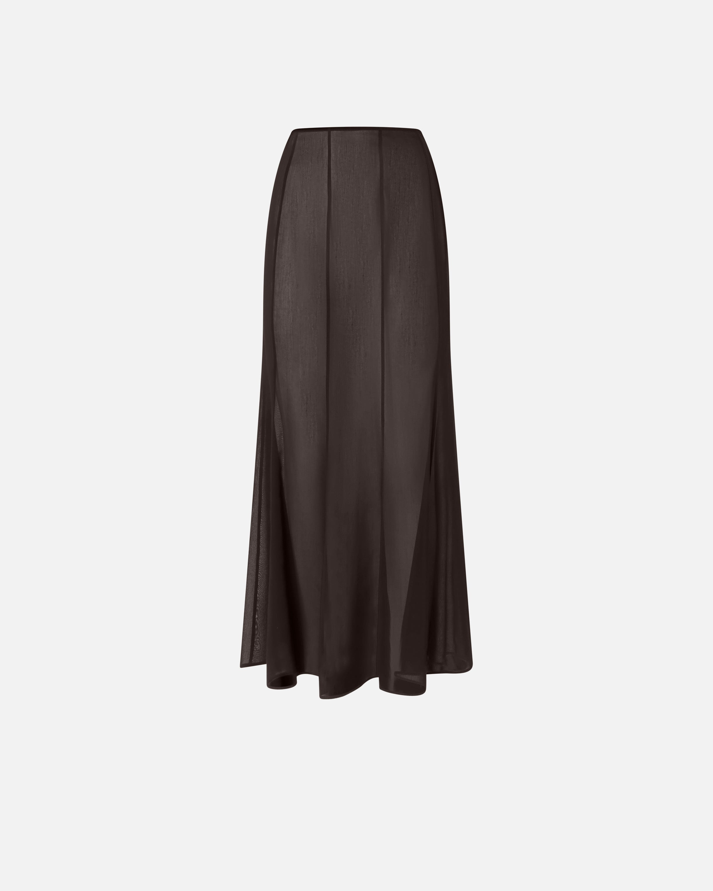 Long skirt with sheer details - 36