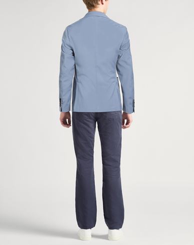 Man Blazer Slate blue Size 38 Polyester, Wool, Elastane