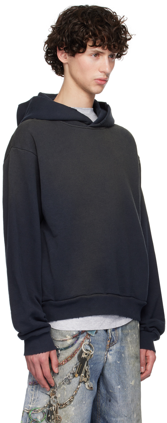 Acne Studios Black Printed Logo Hoodie