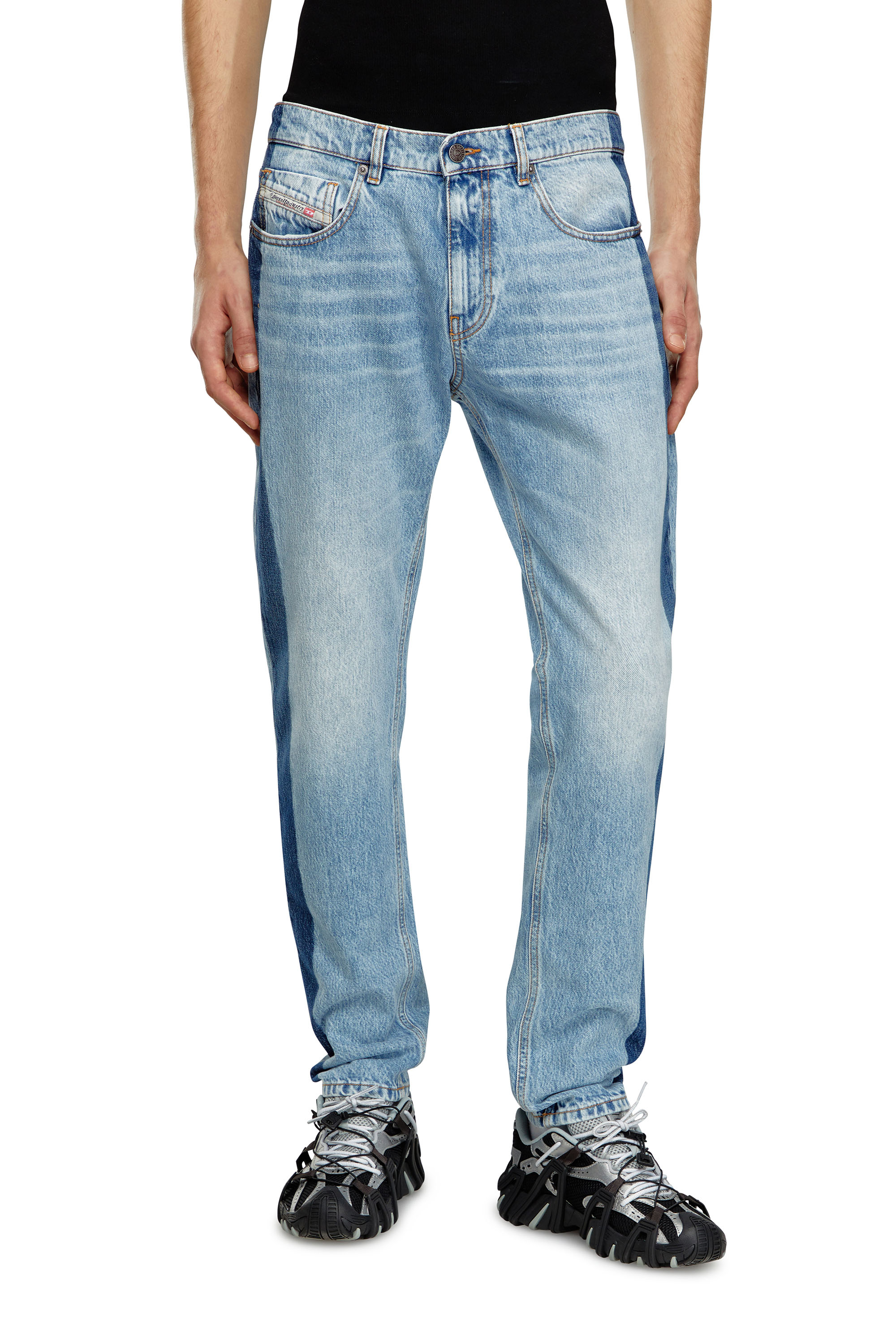 Mid-rise slim-fit jeans - Blue