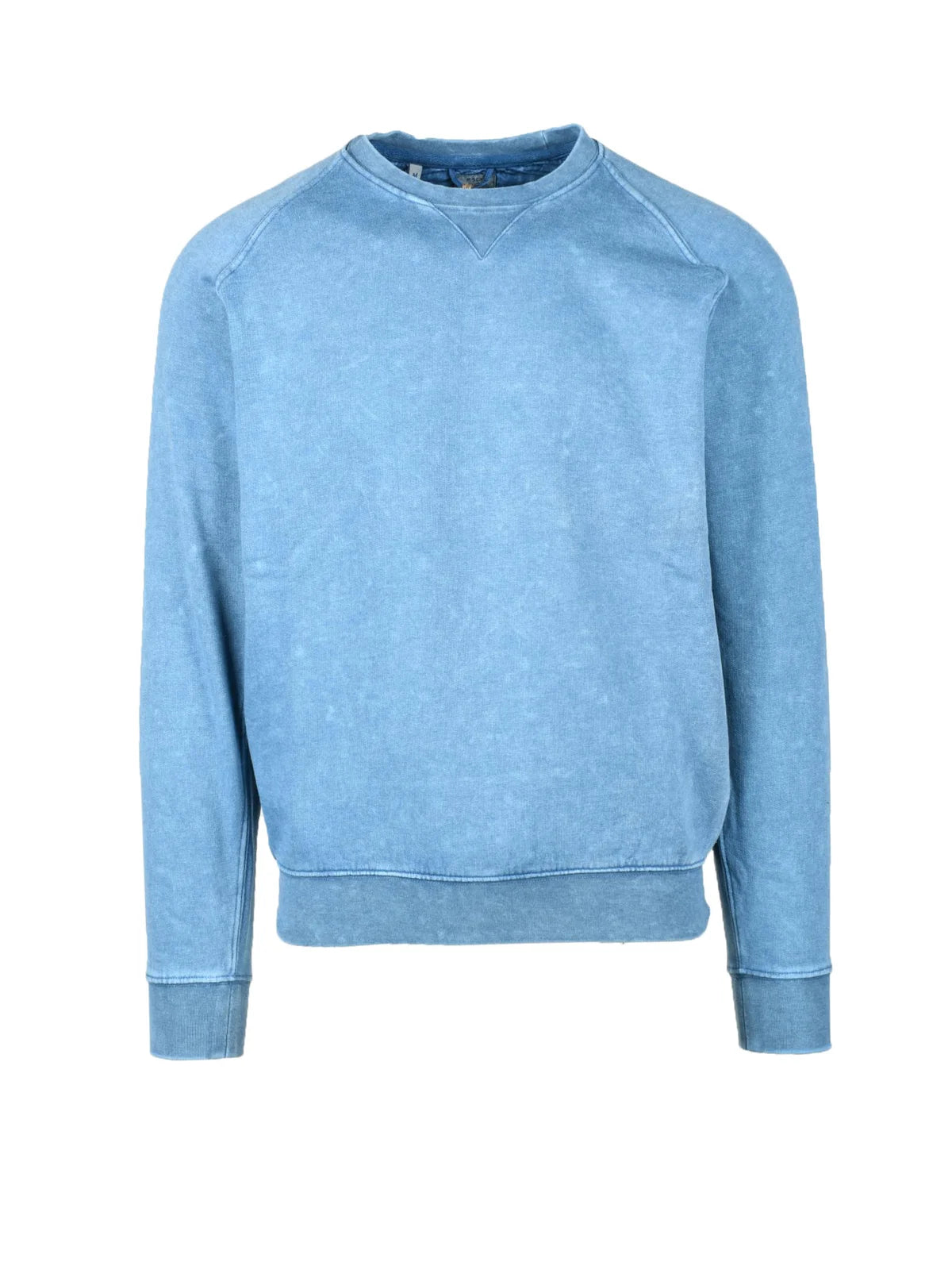 Light Blue Crewneck Polyester Sweatshirt