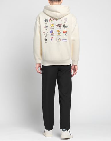 Man Sweatshirt Beige Size S Cotton, Polyester