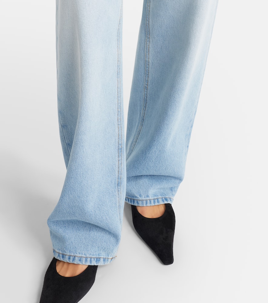 Harper low-rise straight jeans