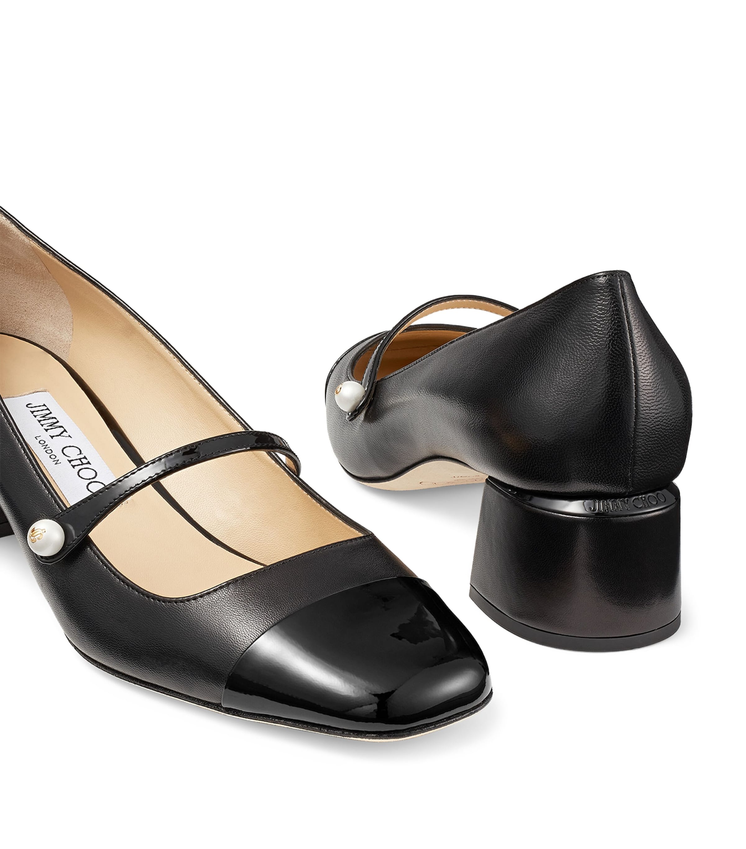 Elisa 45 Leather Mary Jane Pumps