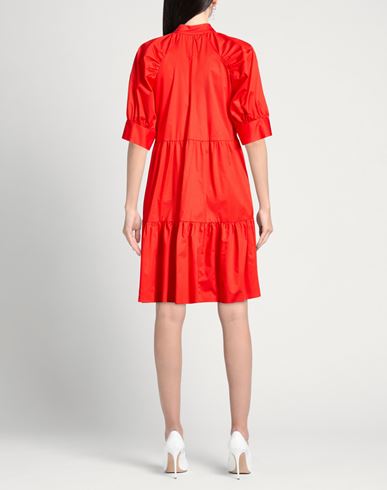 Woman Mini dress Red Size 10 Cotton