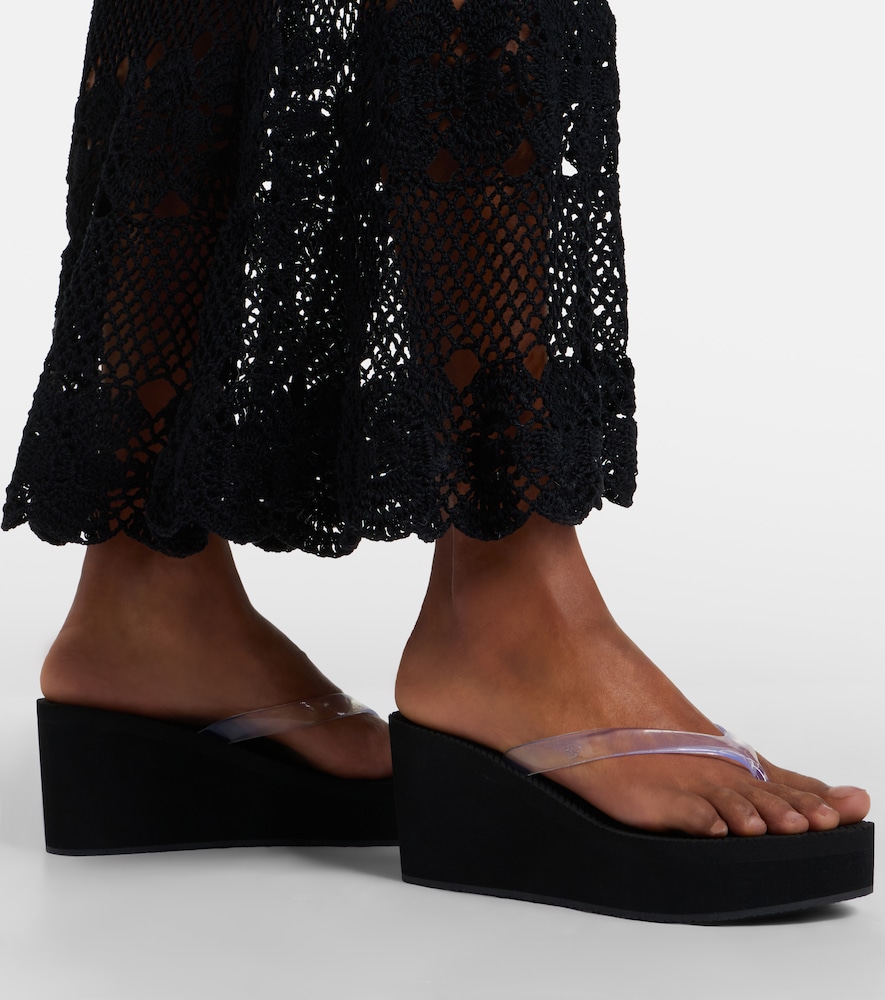 Etheria platform thong sandals