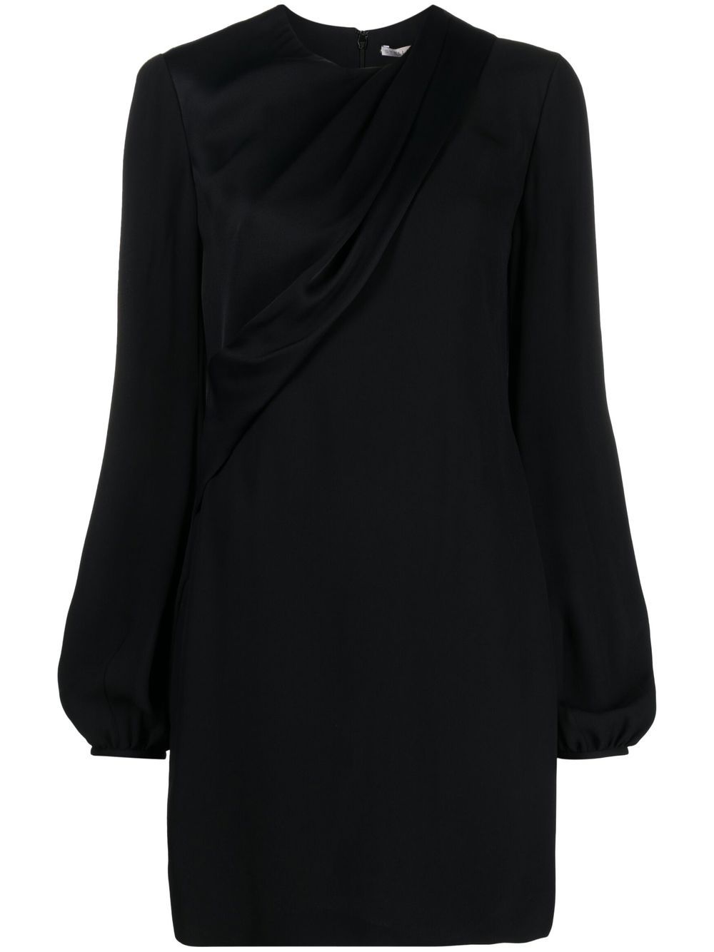 Draped fitted minidress - Black