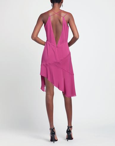 Woman Mini dress Garnet Size 6 Silk, Elastane