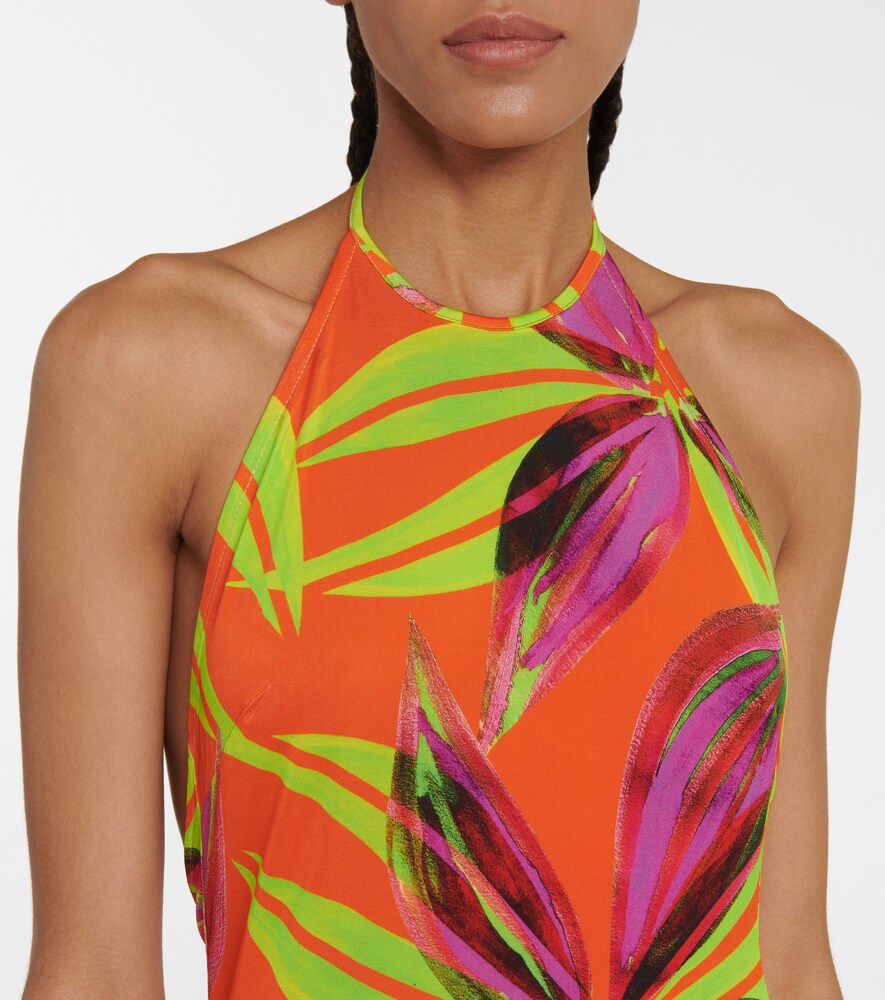 Printed halterneck top