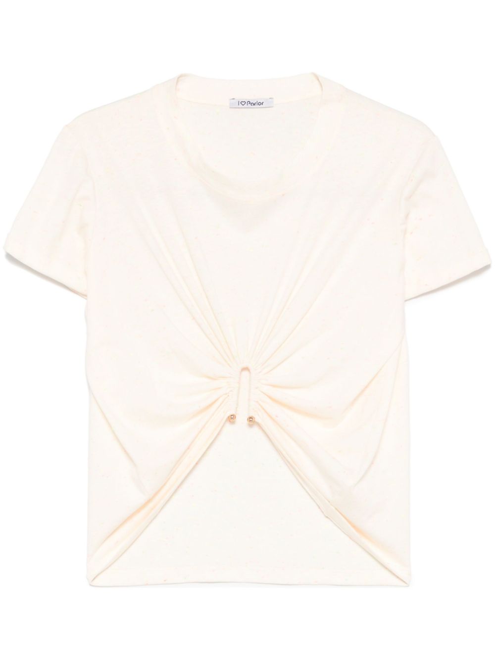 Ring-detail T-shirt - Pink