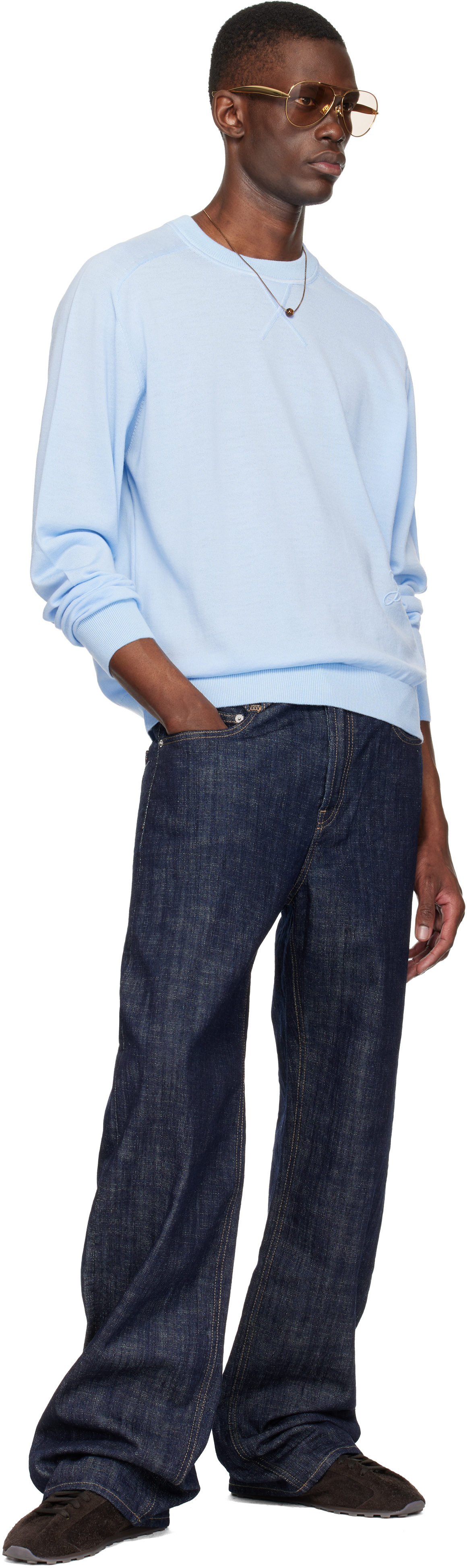 Blue 'The J' Sweater
