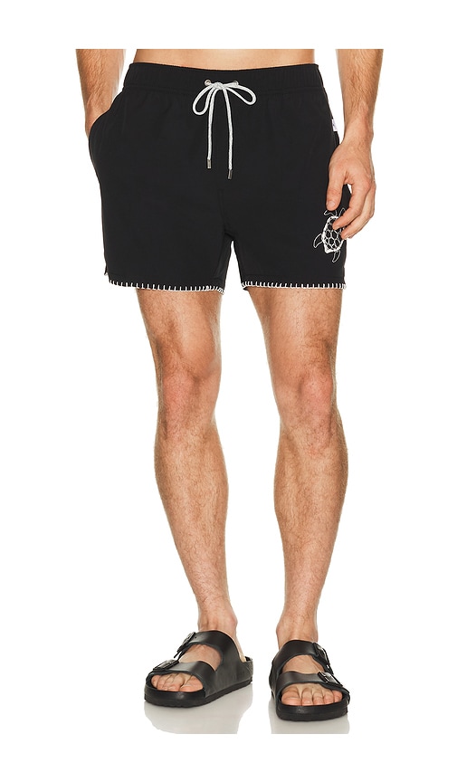 Vintage Summer Embroidered Shortie Volley in Black. - S also in M, L, XL/1X, XXL/2X