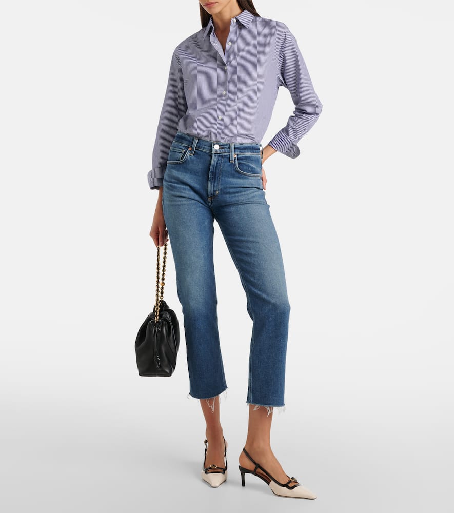 Daphne high-rise cropped straight jeans