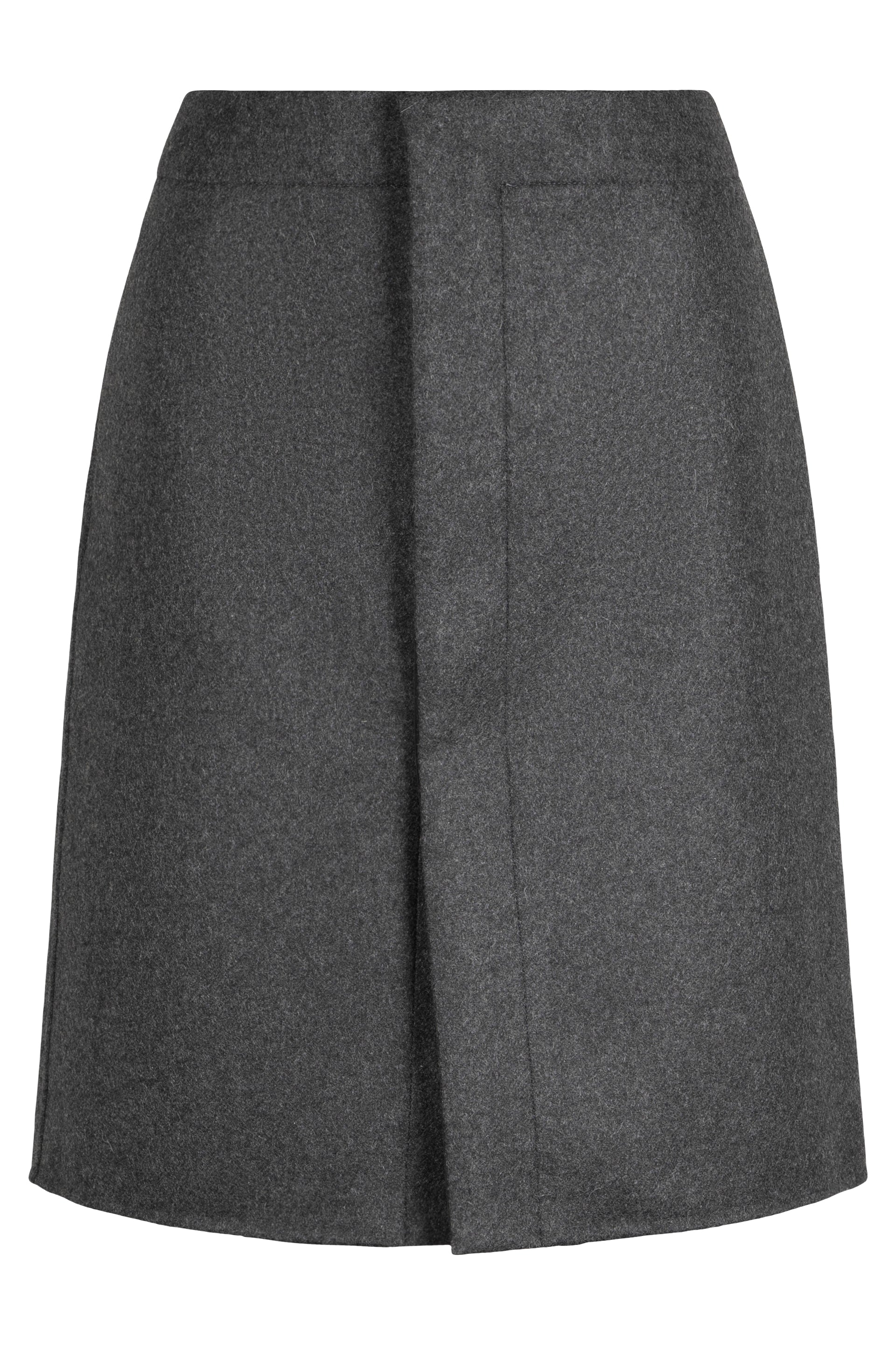 Tod's Cashmere Mini Skirt with Side Pockets and Front Slit