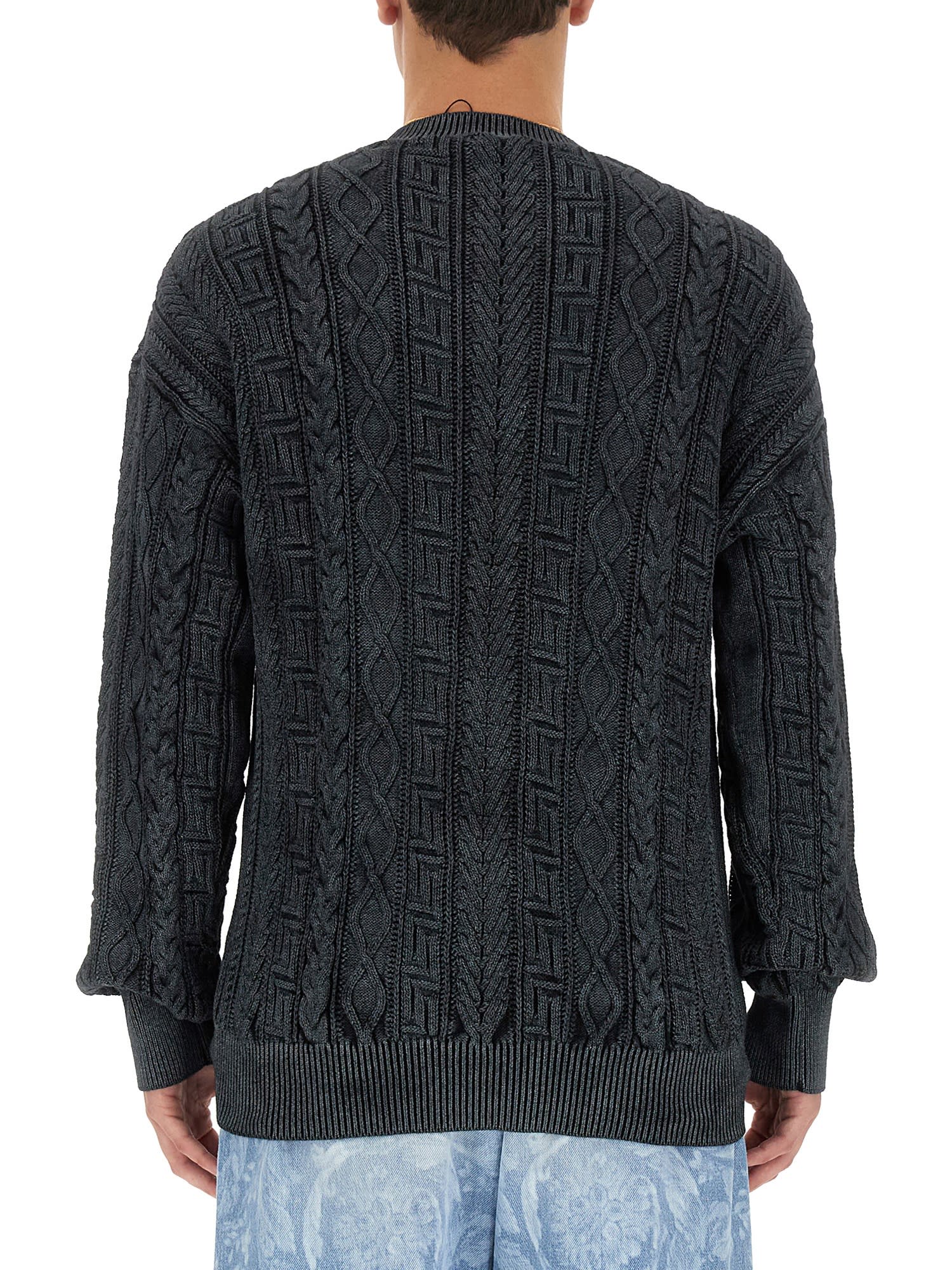 Knit With Greek Braid Work
