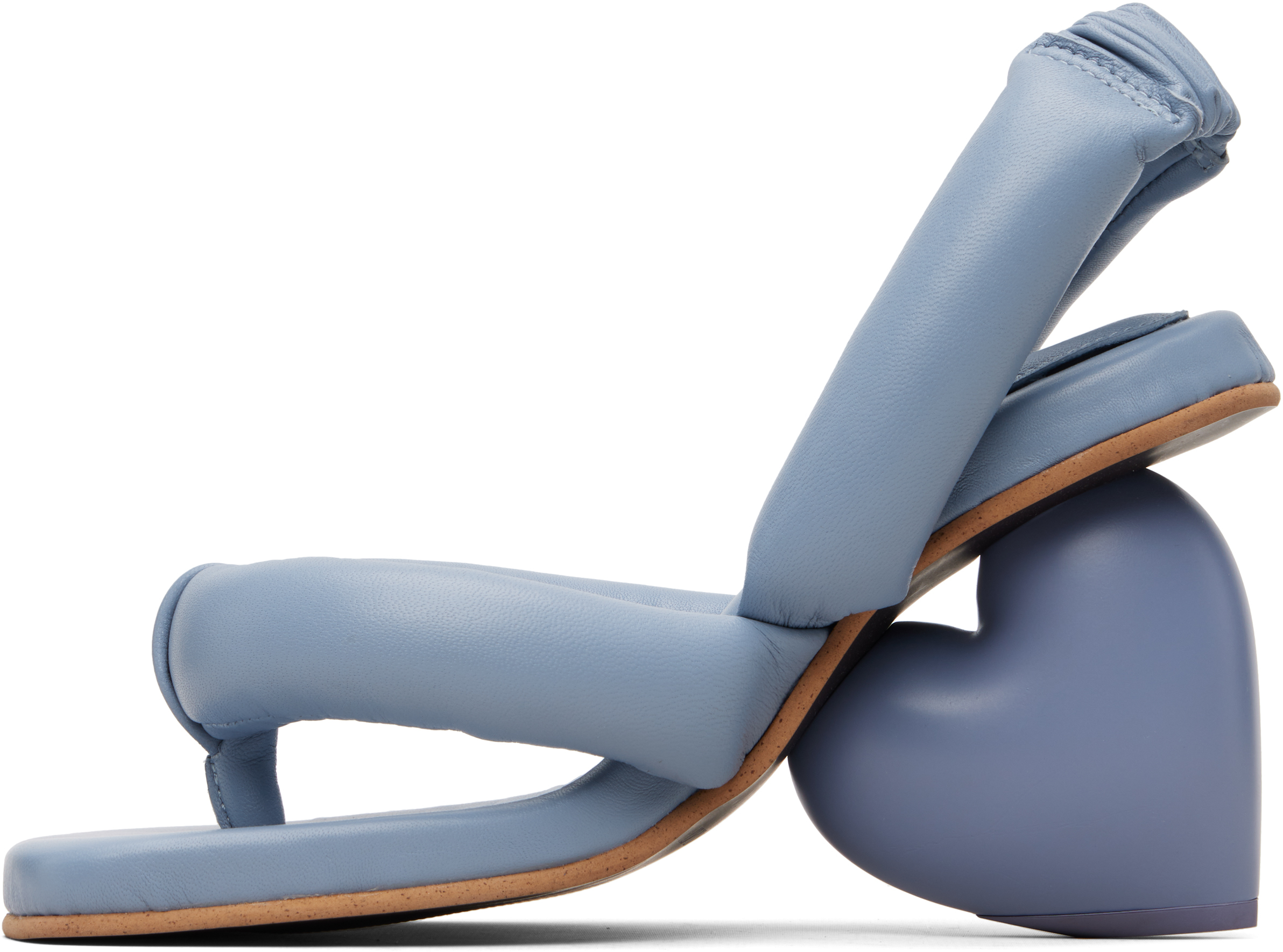 Blue Love Heeled Sandals