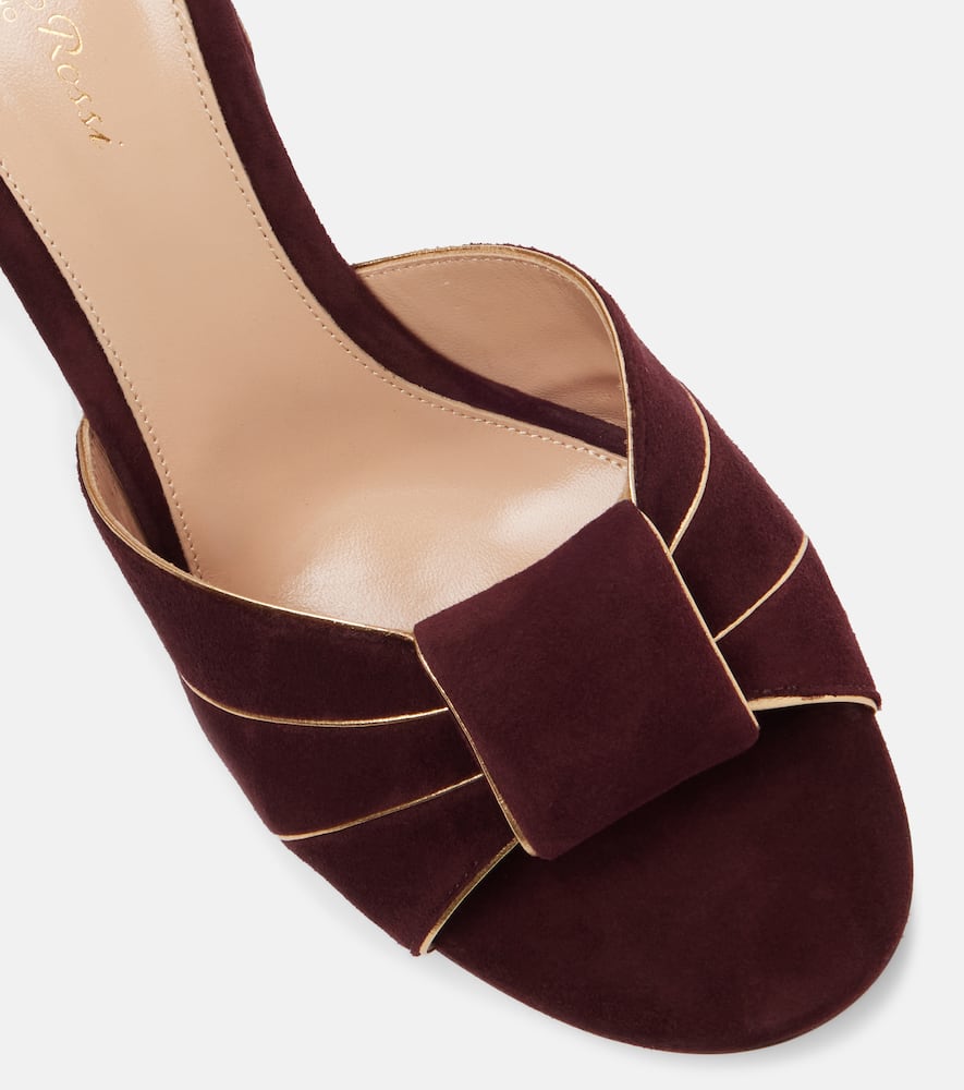 Suede mules