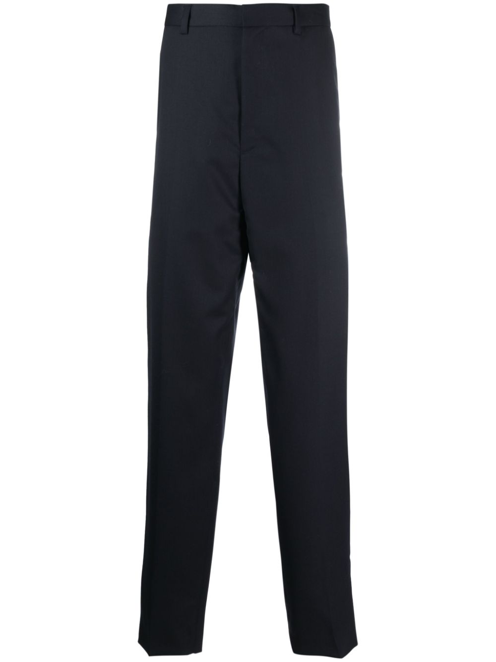 Tapered wool trousers - Blue