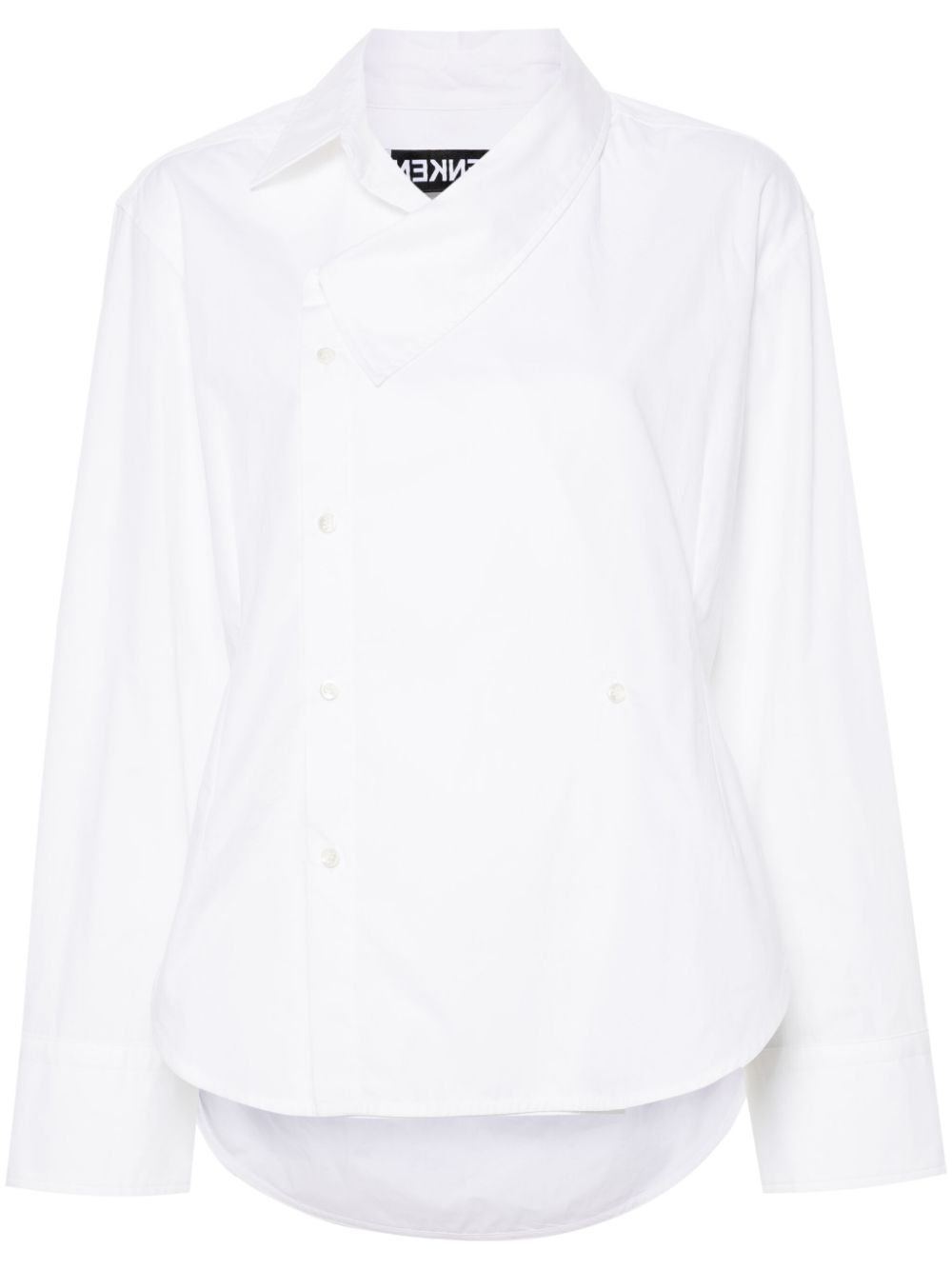 Cross Asymetric shirt - White