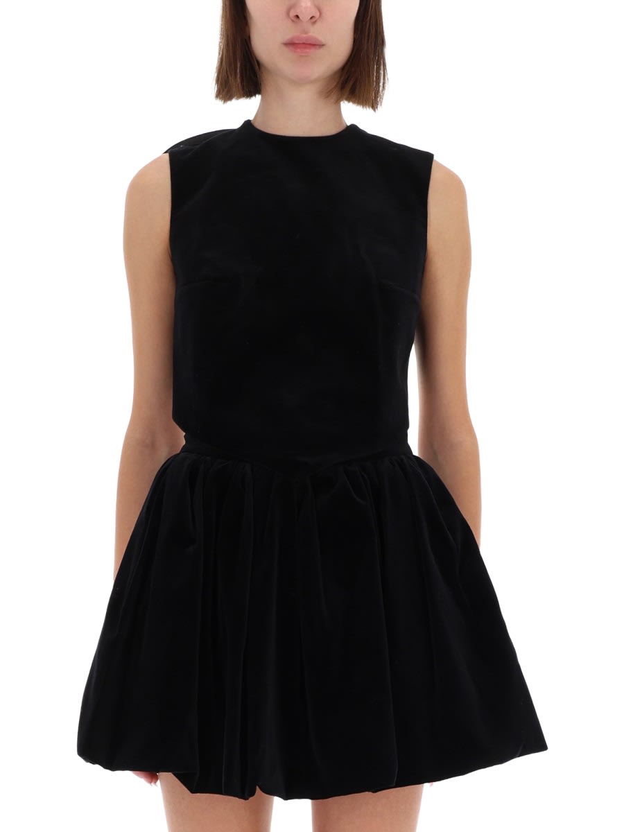 Patou - bow detail mini top with open back