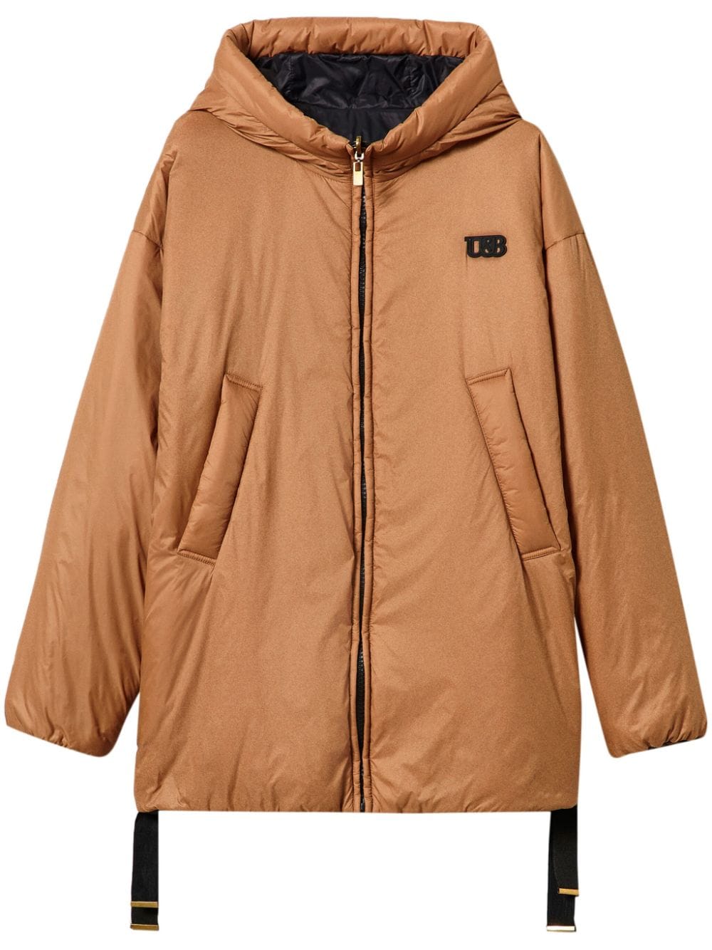 Reversible padded jacket - Brown