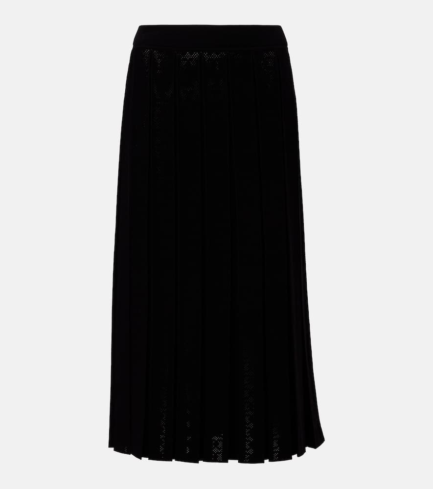 Pleated midi skirt