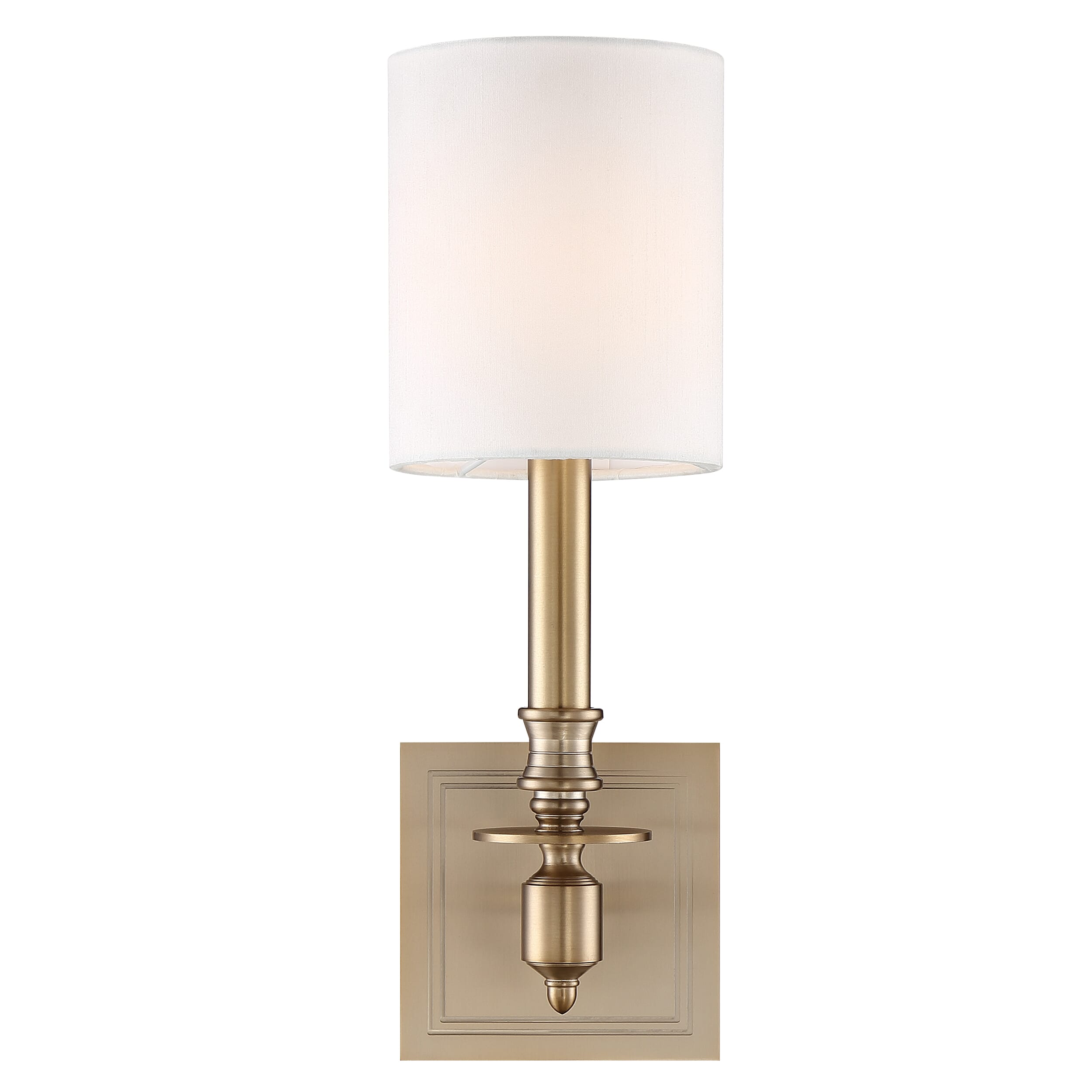 Crystorama Lloyd 14" Wall Sconce in Aged Bra