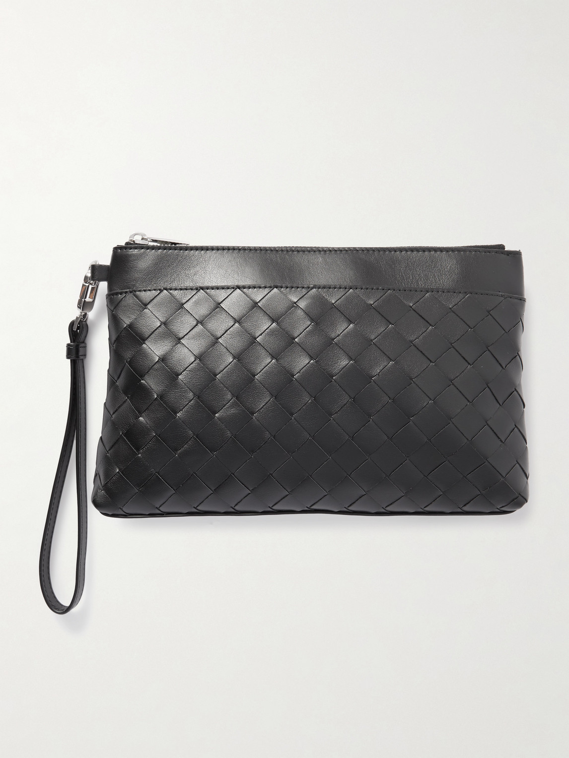 Men - Intrecciato Leather Pouch