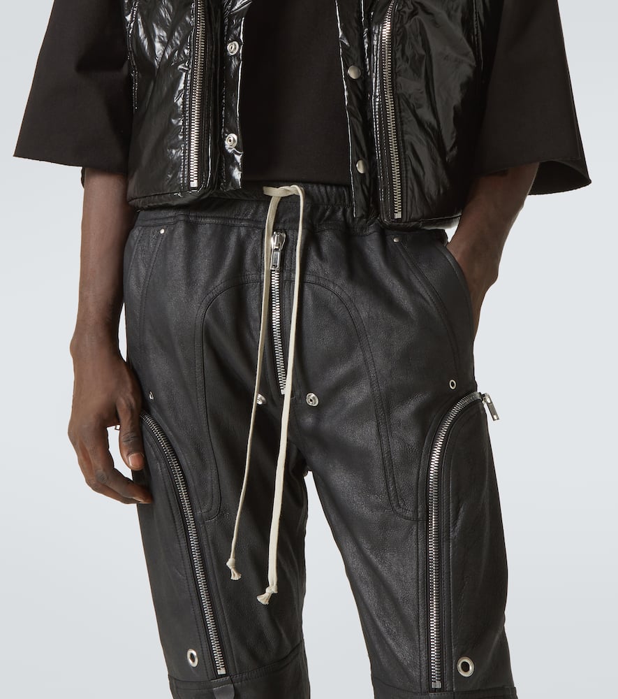 Bauhaus leather cargo pants
