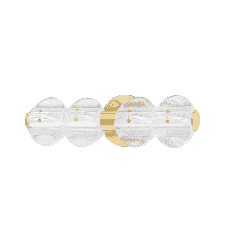 Aged Brass LED Bath Bracket from the Lindley Collection