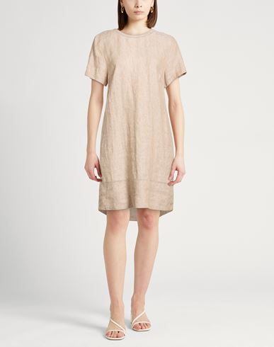 Woman Mini dress Light brown Size 8 Linen