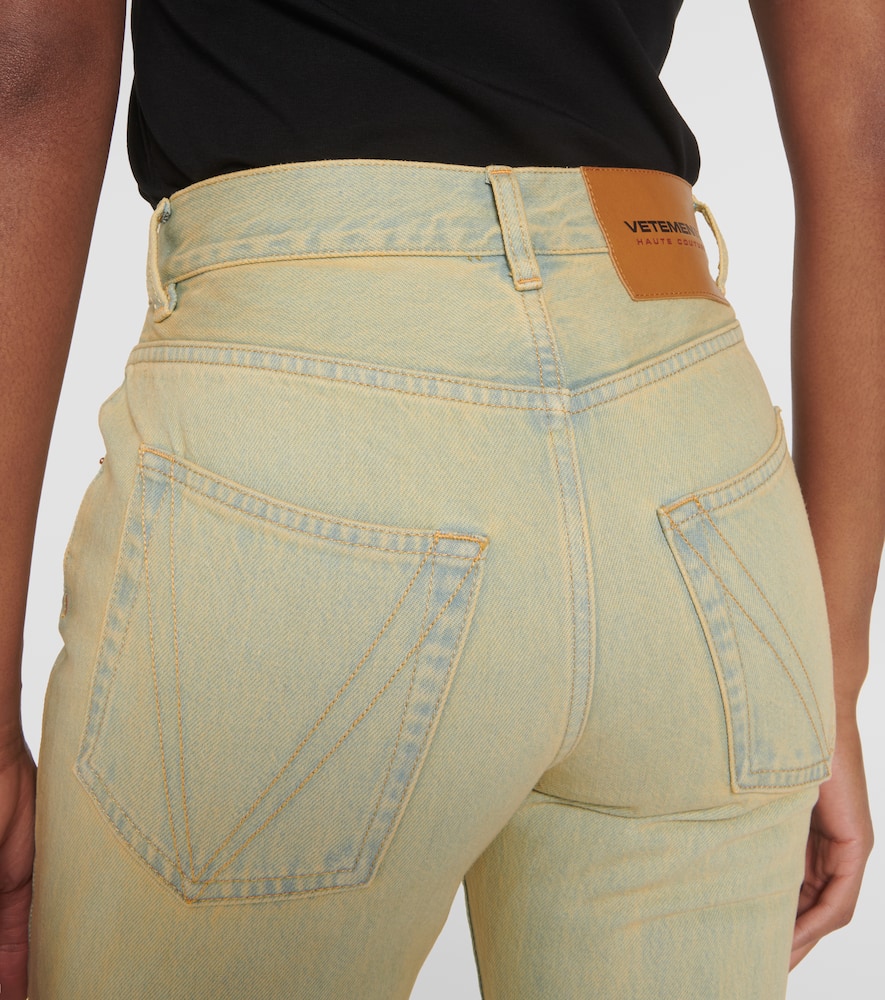 High-rise flared jeans