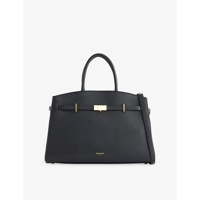 Womens The Midi Hudson Leather Top-Handle Bag
