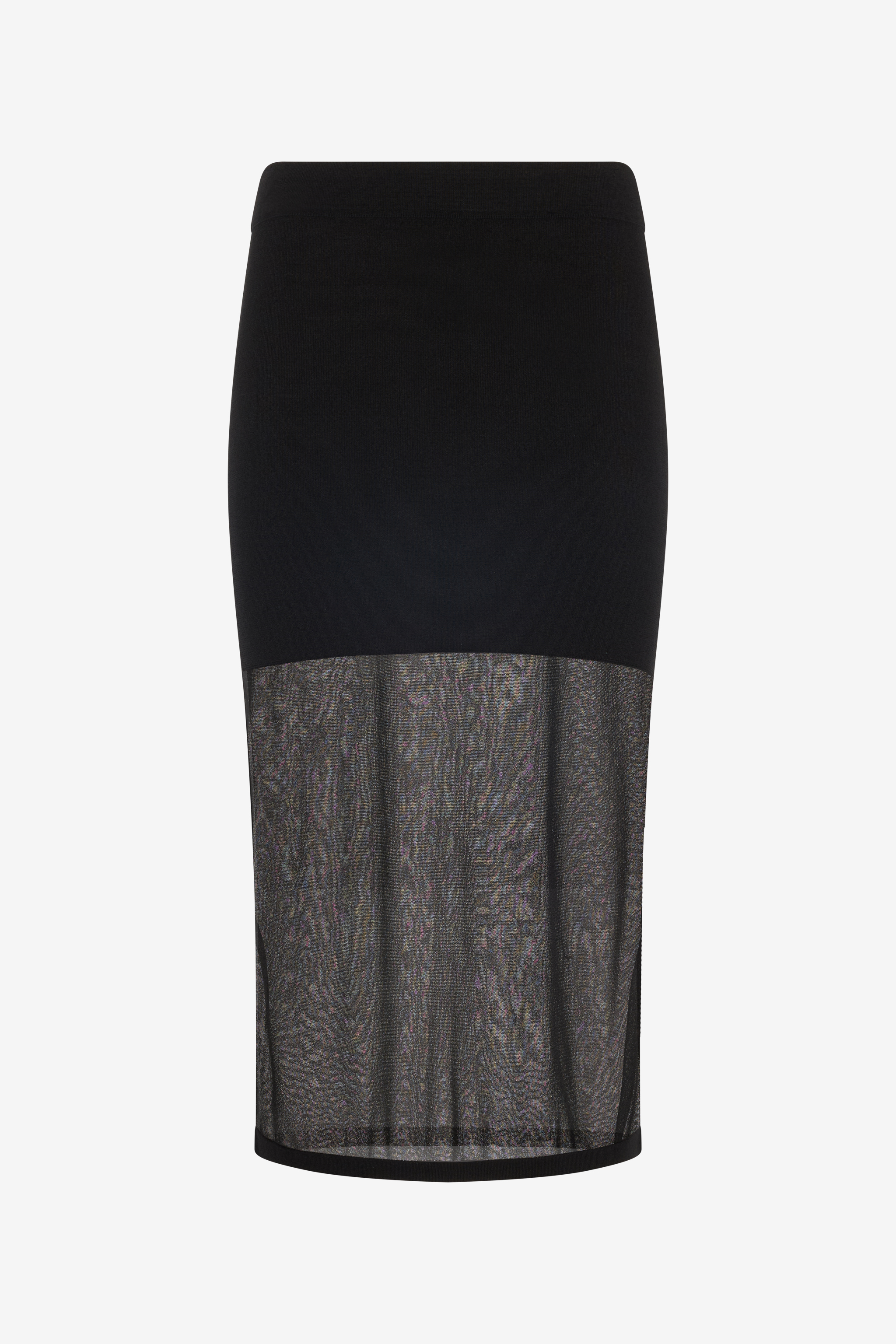 Miniskirt With Tulle Insert