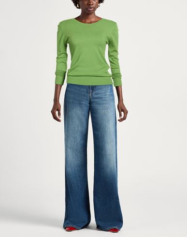 Woman Sweater Green Size S/M Viscose, Polyamide, Polyester