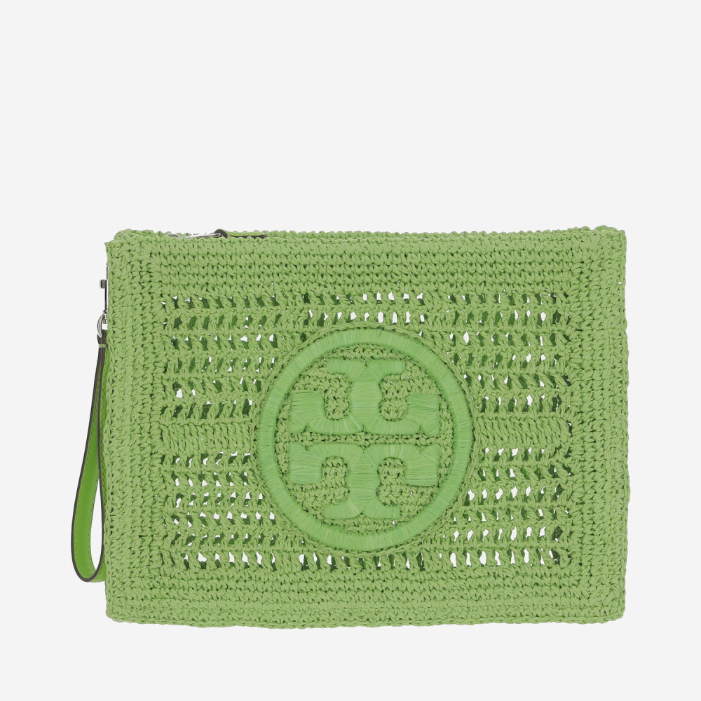Green Ella Crochet Clutch