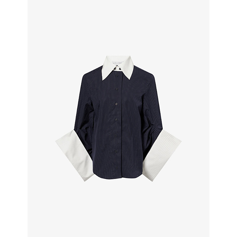 Womens Intention Pin-Stripe Cotton Shirt