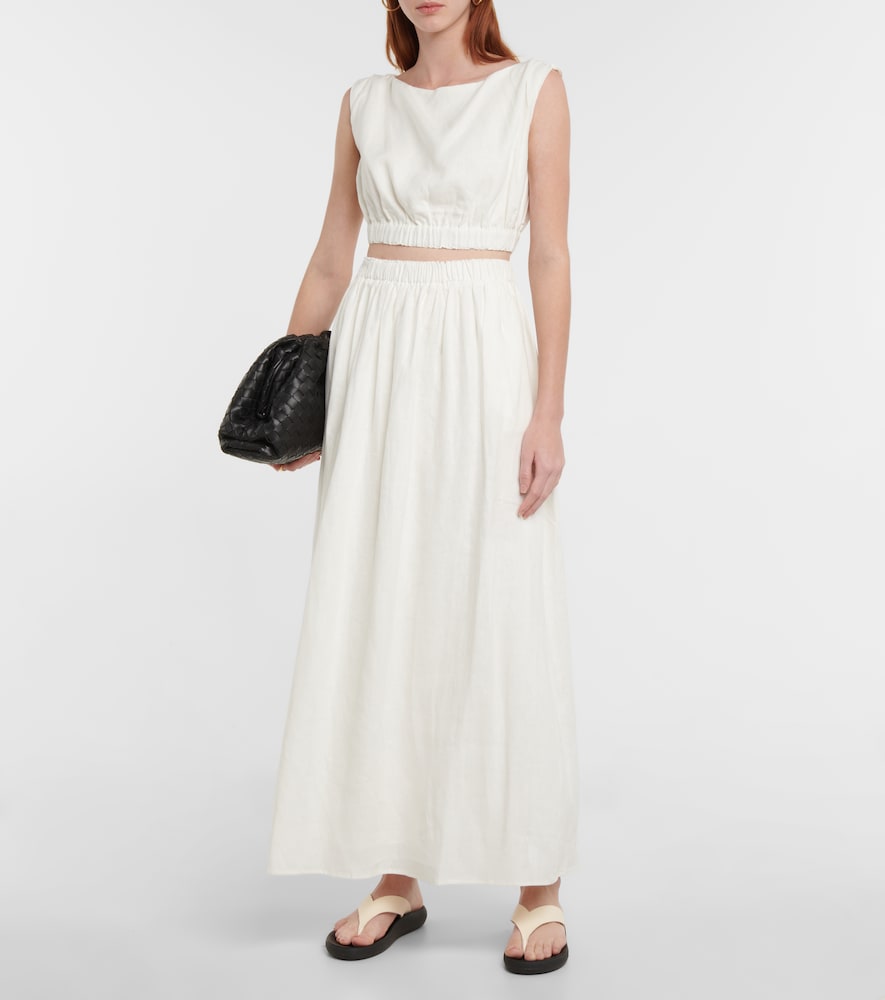 Exclusive to Mytheresa - Linen crop top