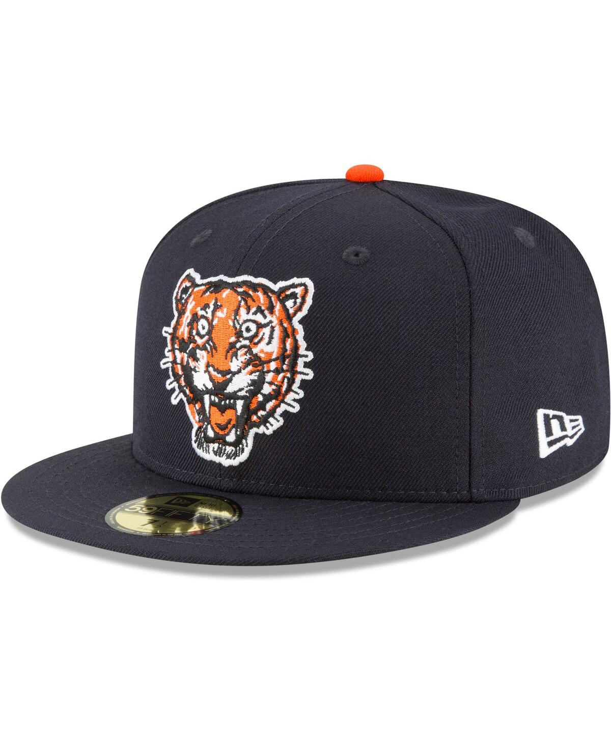 Men's Navy Detroit Tigers Cooperstown Collection Wool 59FIFTY Fitted Hat - Navy