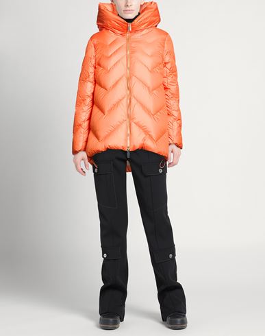 Woman Puffer Orange Size 4 Polyester