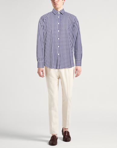 Man Shirt Blue Size 3XL Cotton