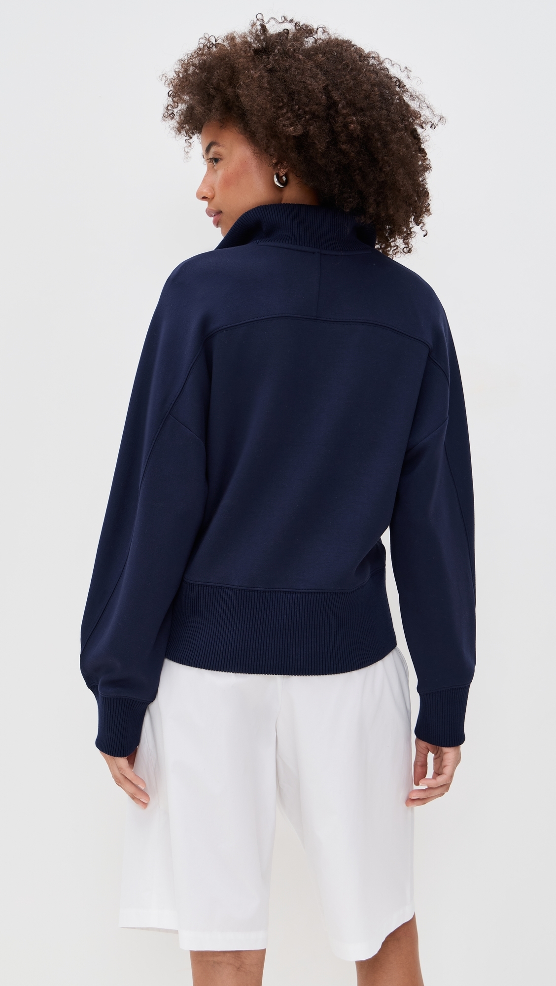 Thea Quarter-Zip Pullover Navy