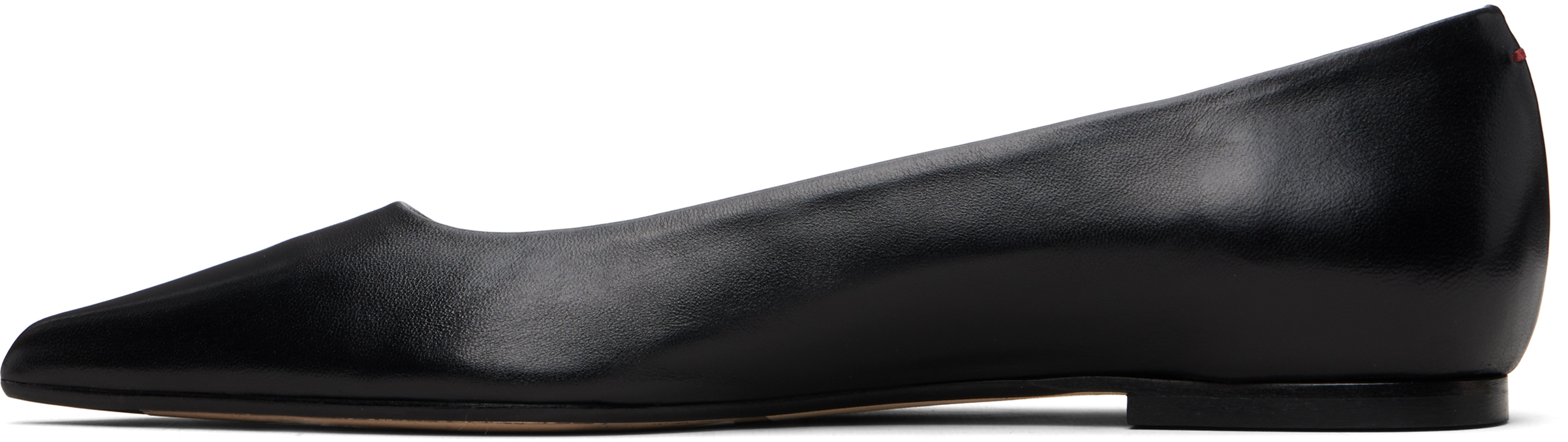 Black Cassy Pointed-Toe Flats