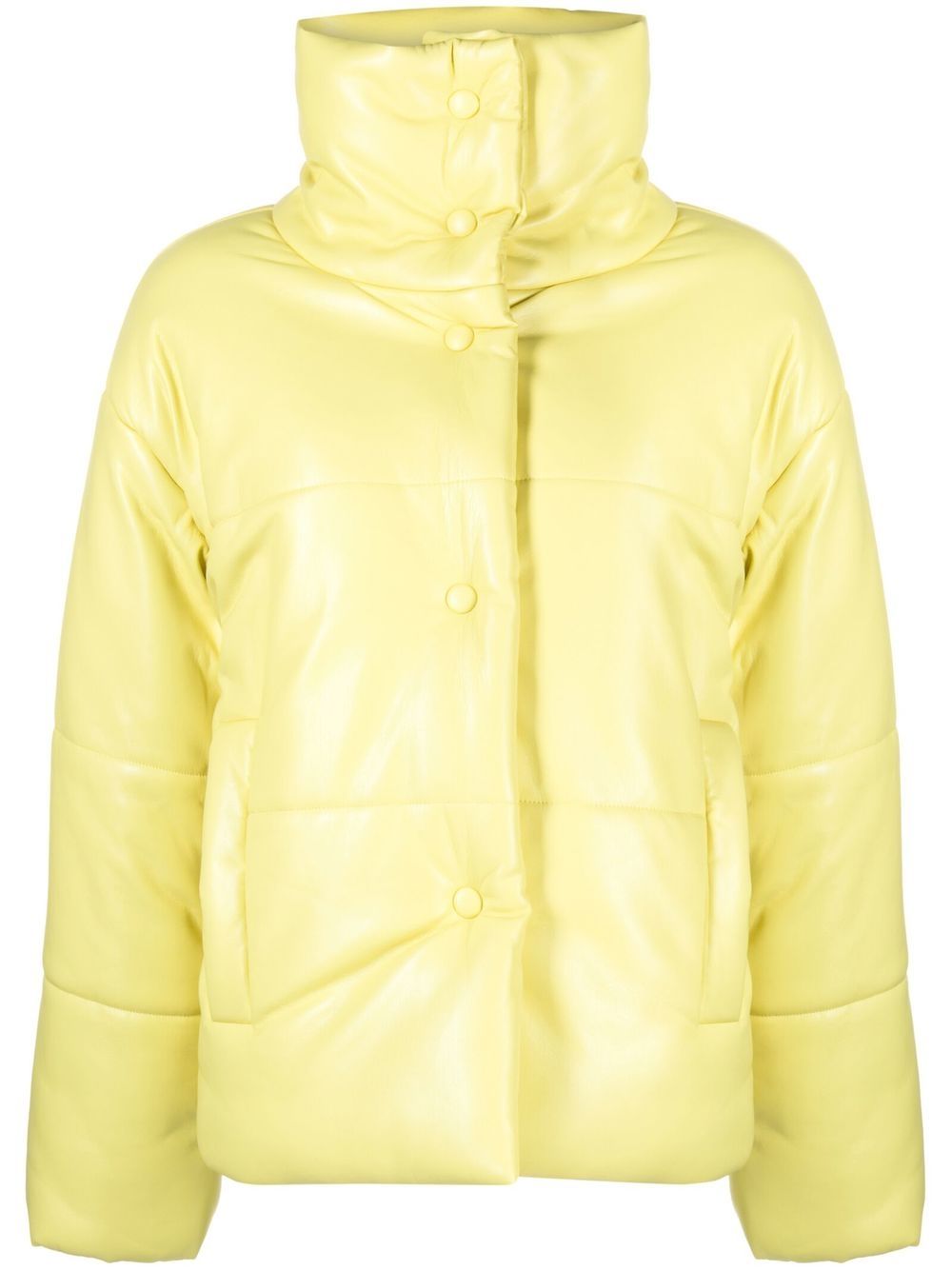 Oversize padded windbreaker jacket - Yellow