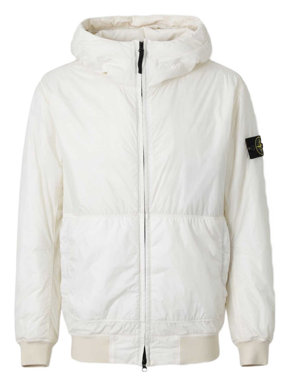 Hooded padded jacket - White